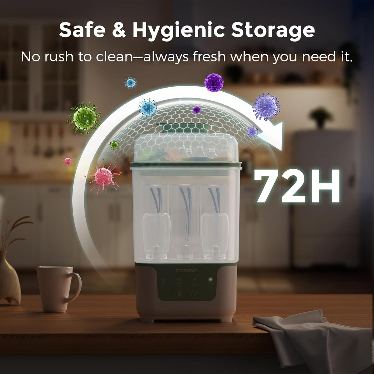 Momcozy Esterilizador Y Secadora De Biberones, Diseño Modu