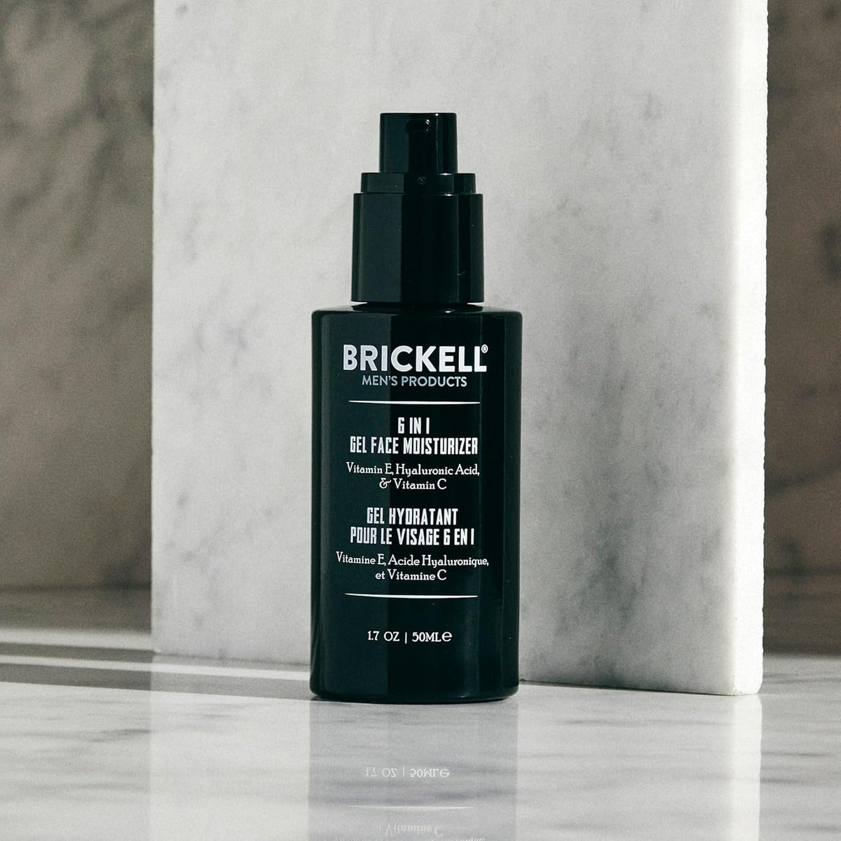 Brickell - Crema Hidratante Facial De Gel 6 En 1 Para Hombre