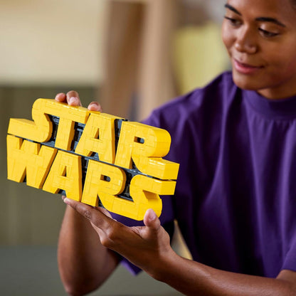 Lego Star Wars Logo De Star Wars Construido Con Ladrillo