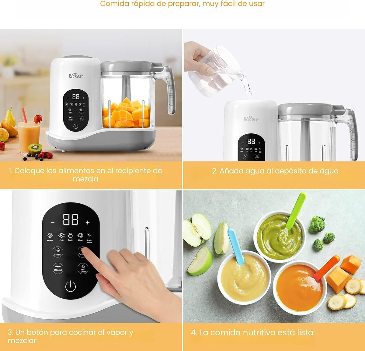 Bear 2024 Fabricante De Alimentos Para Bebés | Procesador