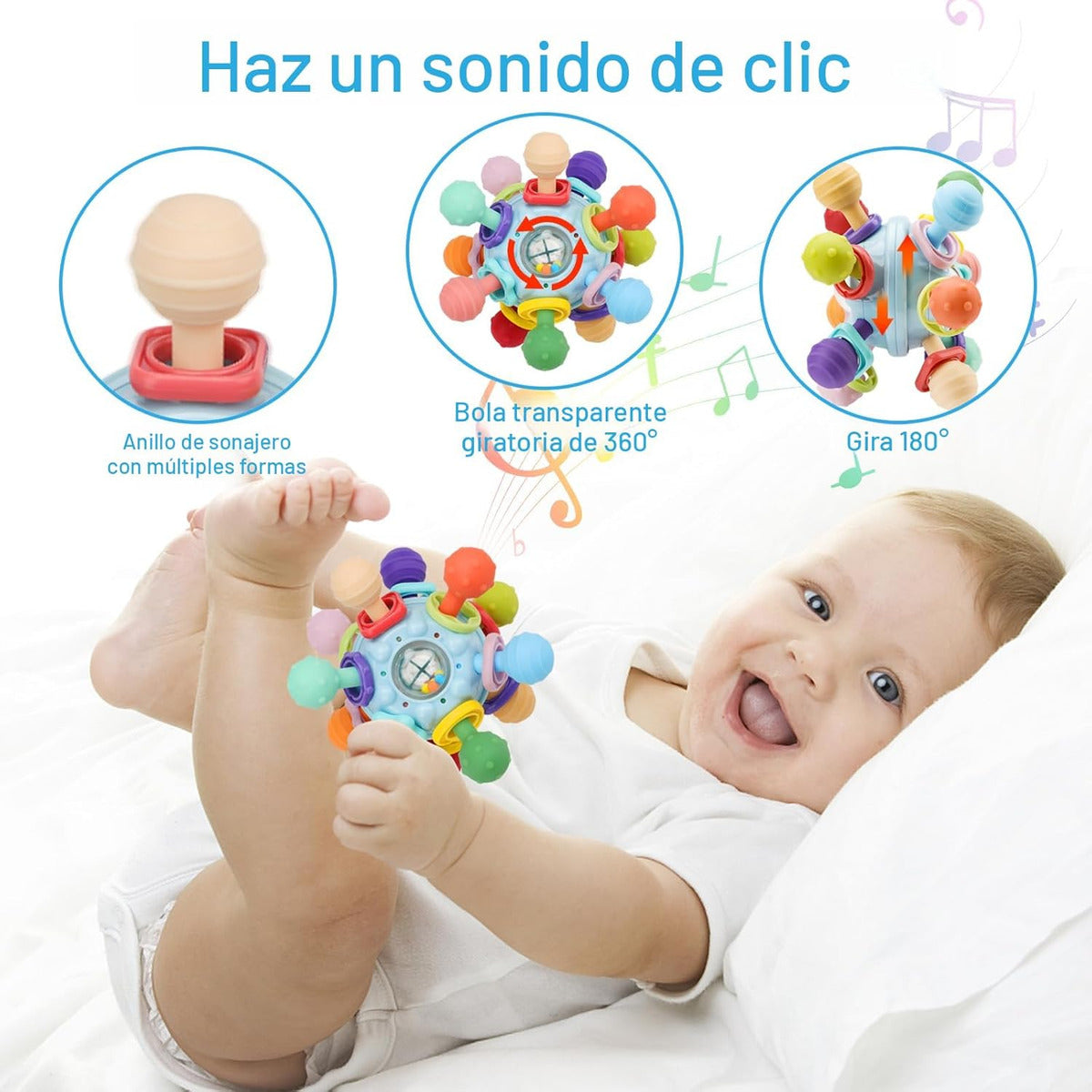 Juguetes Sensoriales Montessori Para Bebés De 0-6 6-12 Meses