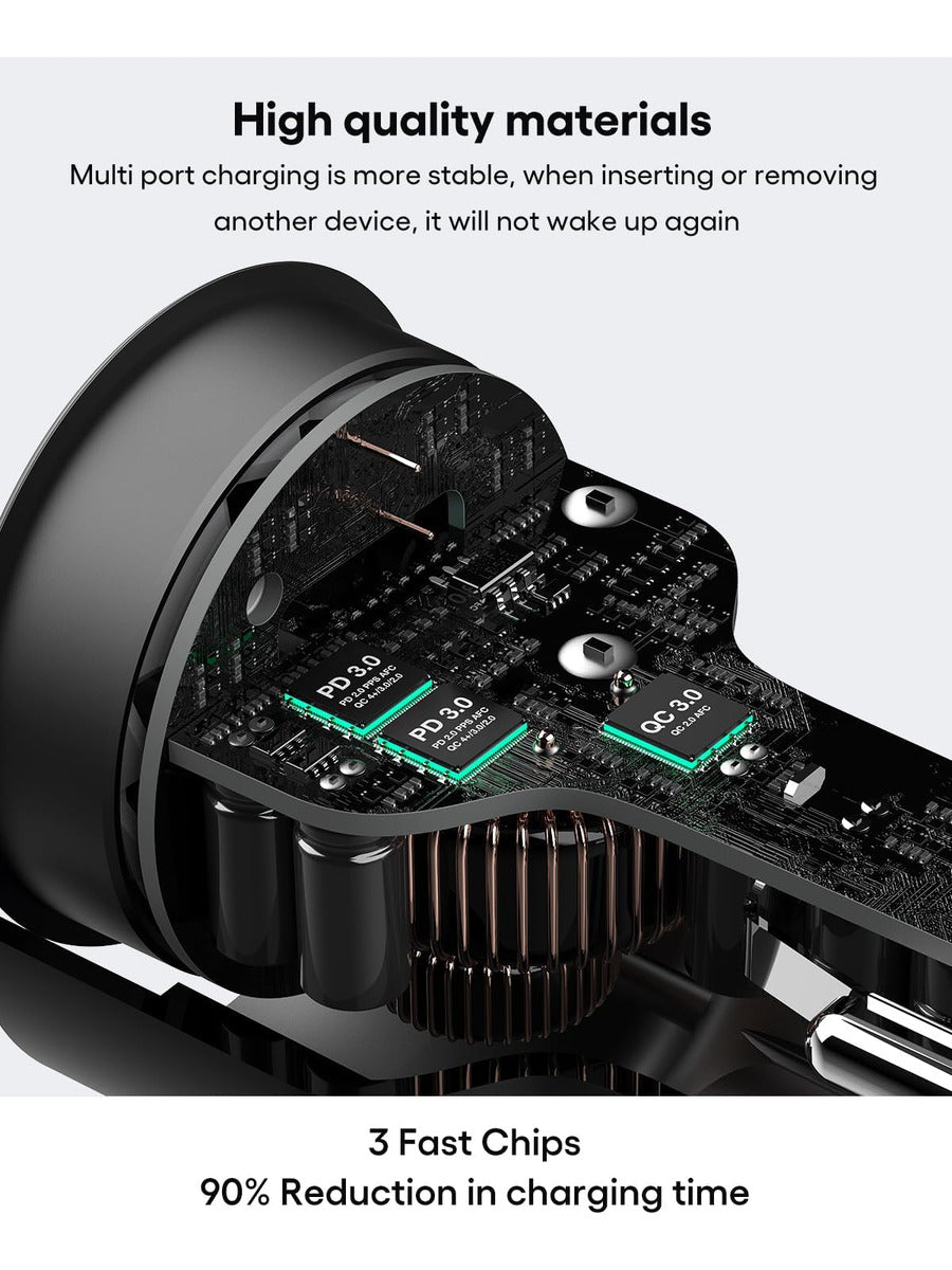 Wotobeus Cargador De Coche Usb C De 175 W Con 3 Puertos Con