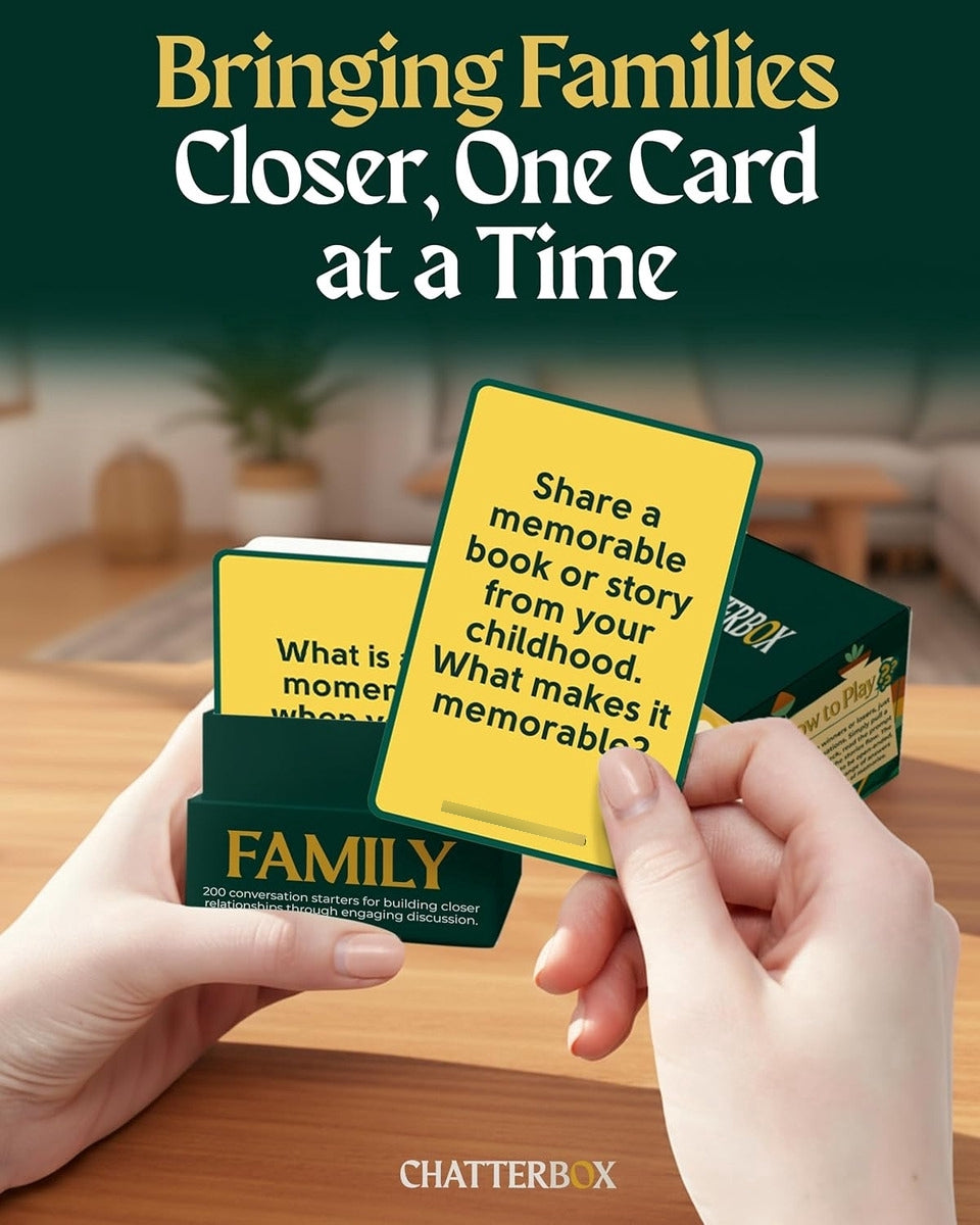 Tarjetas De Conversación Chatterbox Para Familias Y Padres,