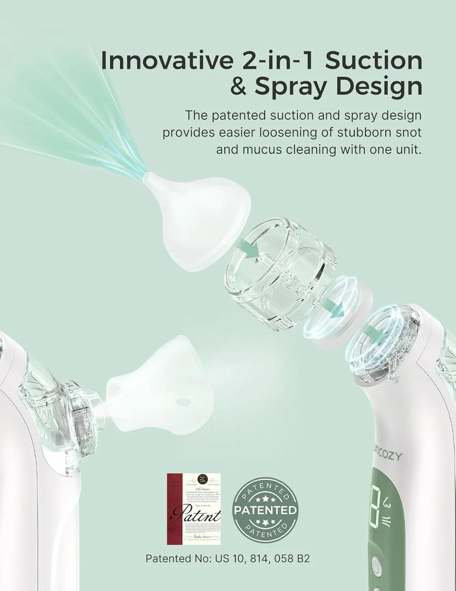 Momcozy Breezyclear Aspirador Nasal Eléctrico 2 En 1 Para B