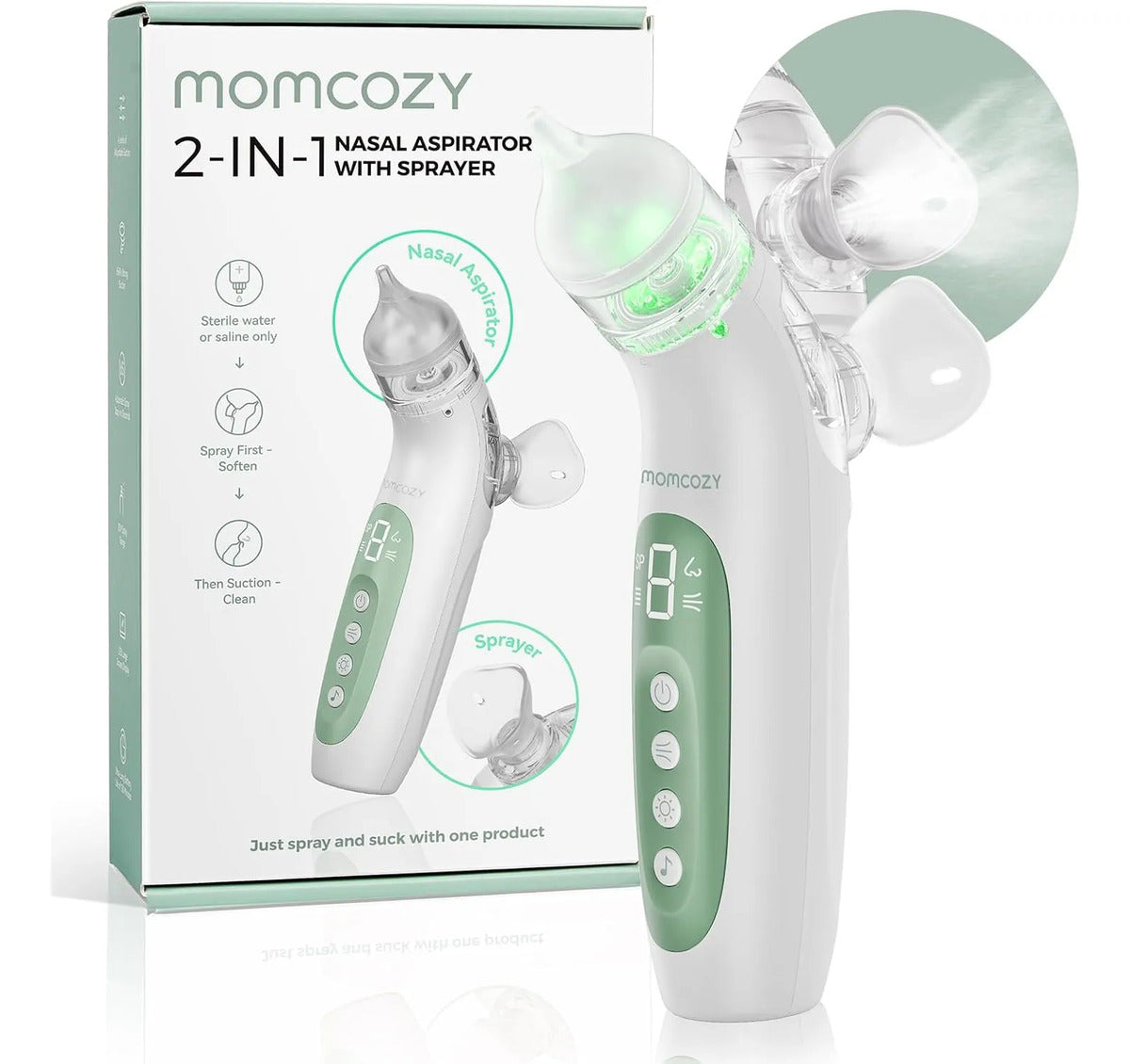 Momcozy Breezyclear Aspirador Nasal Eléctrico 2 En 1 Para B