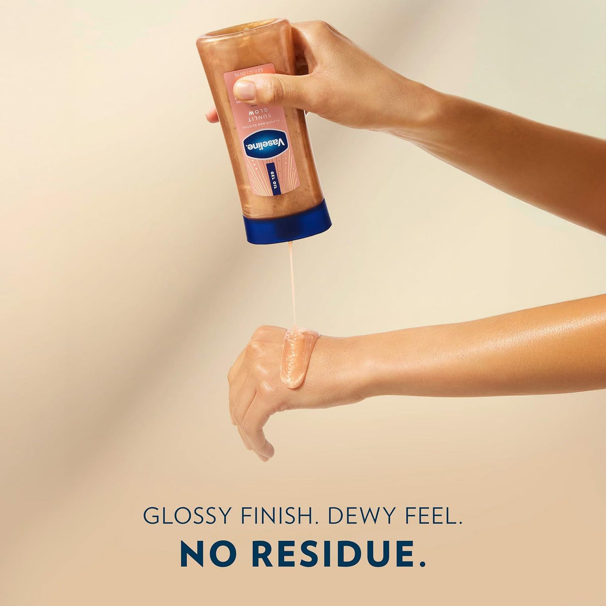 Vaseline Aceite Corporal Brillante Vanilla Cocoa Sunlit Glow Cacao