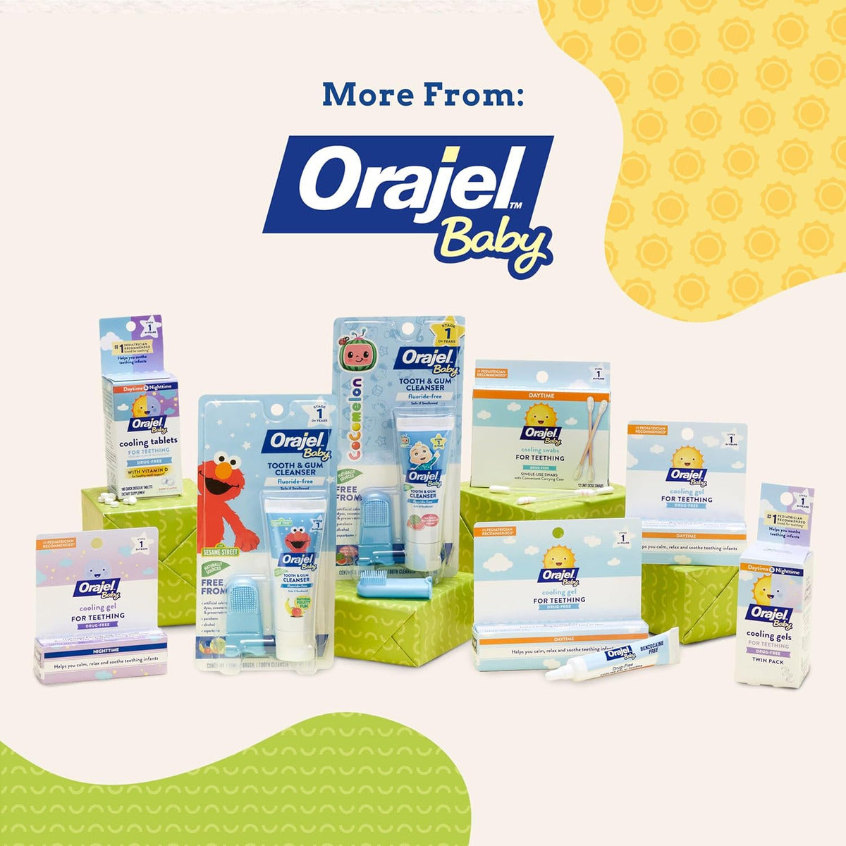 Orajel Gel De Enfriamiento Diurno Para Dentición De Bebé, Si
