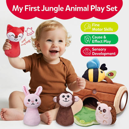 Juguetes Para Bebés De 6 A 12 Meses, Juego Sensorial De Pelu