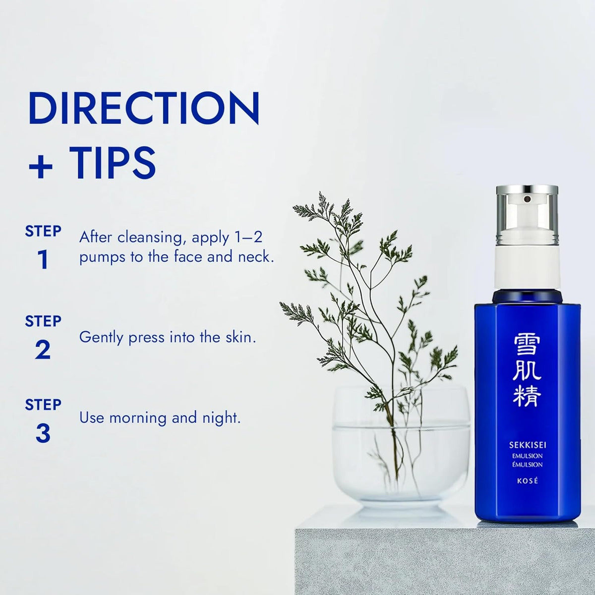 Sekkisei Emulsión, Hidratante Facial Hidratante Ligero, 4.7
