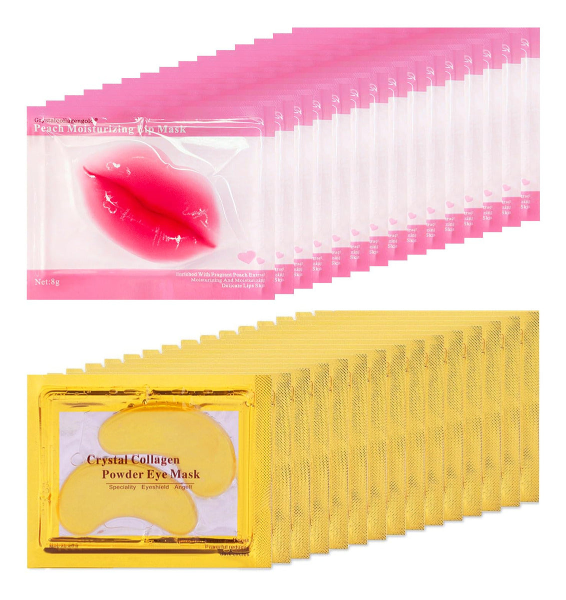 30 Pares De Máscaras De Labios Y Máscara De Ojos, Parches De