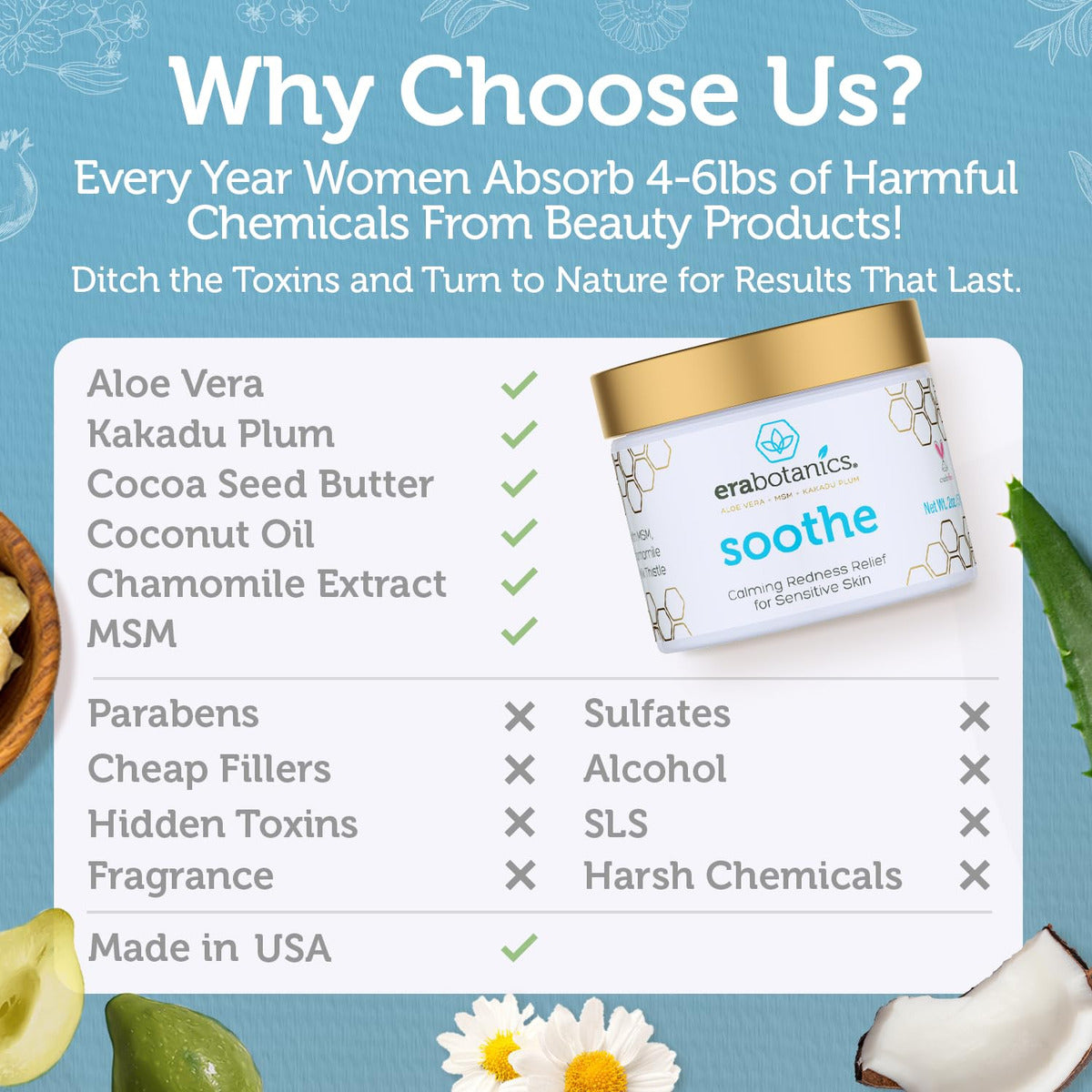 Era Organics Crema Hidratante Para Aliviar El Enrojecimient