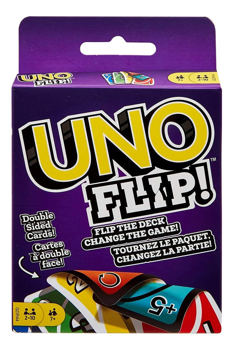 Mattel Juego De Cartas Uno Original Y Uno Flip, Paquete Co