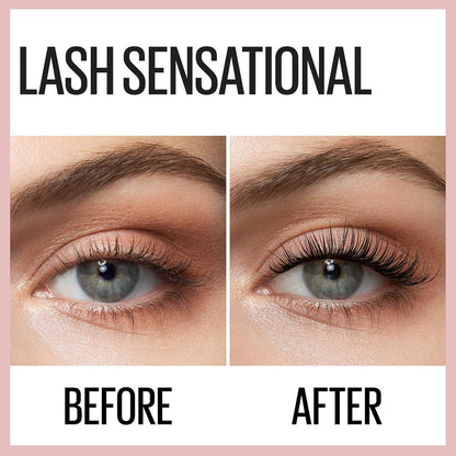 Maybelline Lash Sensational - Máscara Lavable, Alargadora Y