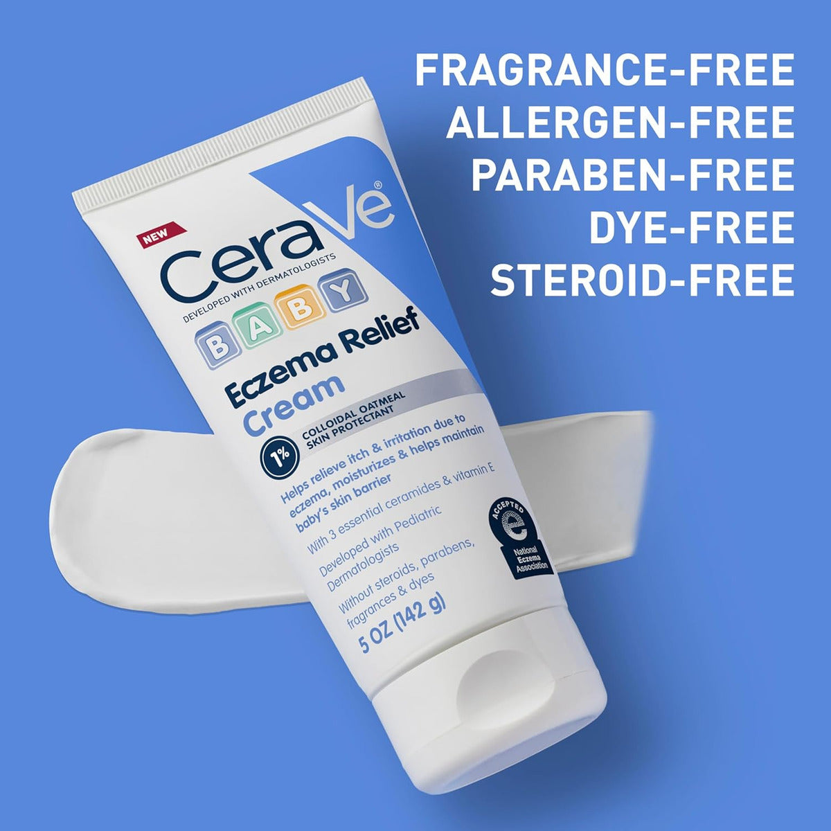 Cerave Crema Para Aliviar El Eccema Del Bebé, Crema De Avena