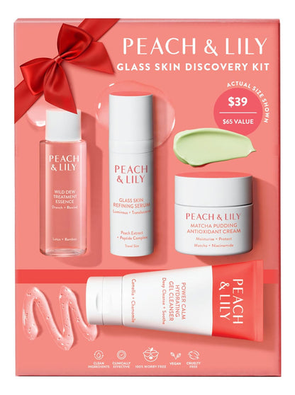 Peach & Lily - Kit De Descubrimiento De Piel De Vidrio (4 Pr