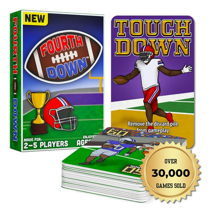 Fourth Down Juego De Cartas De Fútbol | Divertido Juego Par