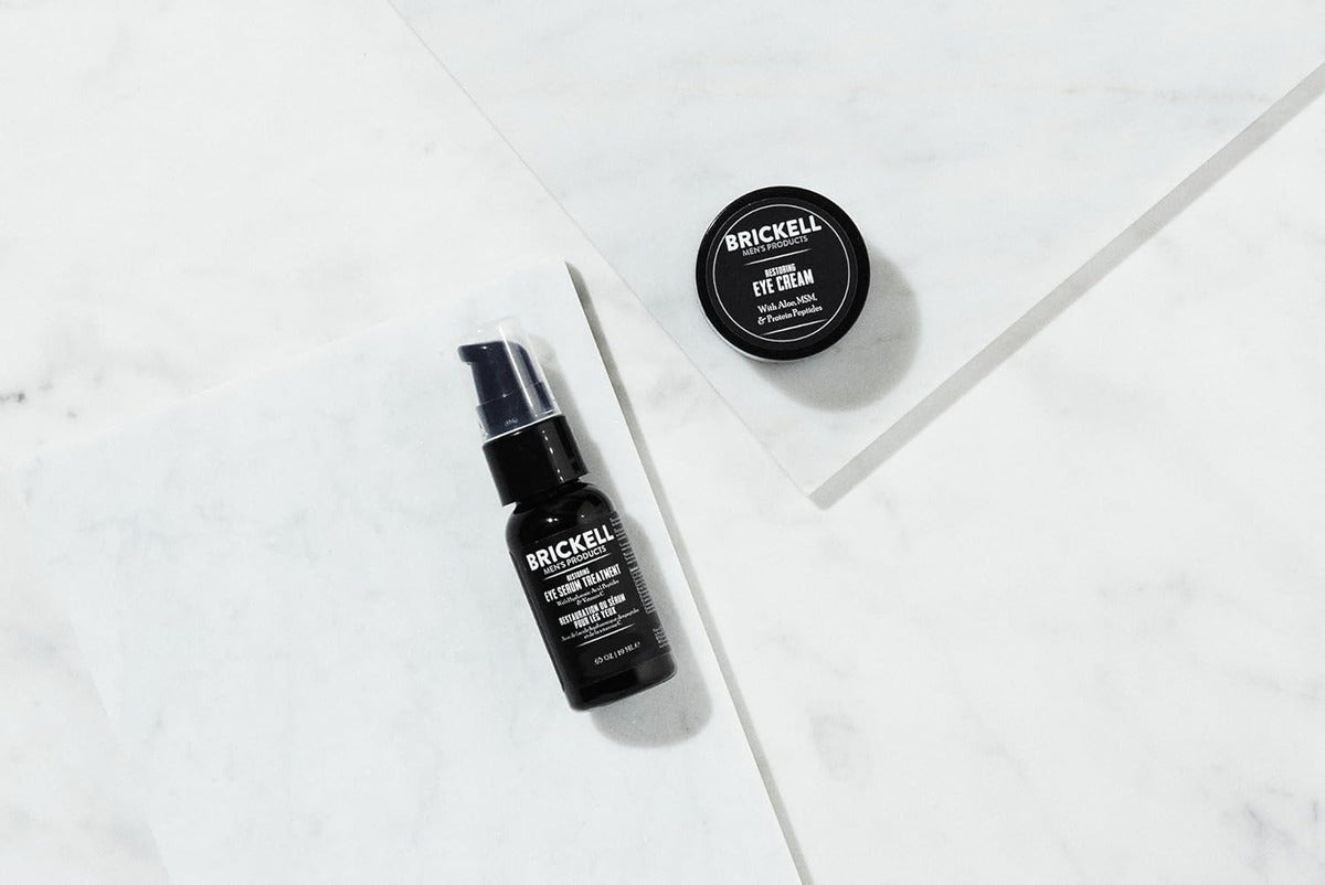 Brickell - Rutina De Ojos Restauradora Para Hombres, Crema D