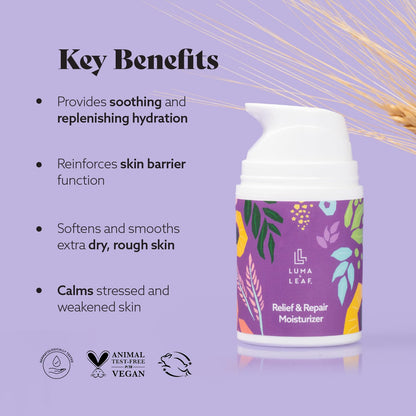 Luma & Leaf Hidratante Facial Para Piel Seca  Crema Facial