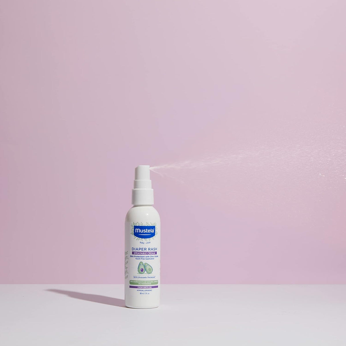 Mustela Spray De Crema Antidermatitis Para Pañales Para Bebe