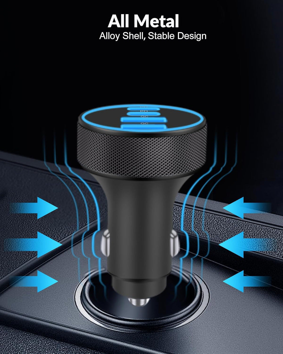 Cargador De Coche Para iPhone 17 16 15 De Carga Rápida, 90 W