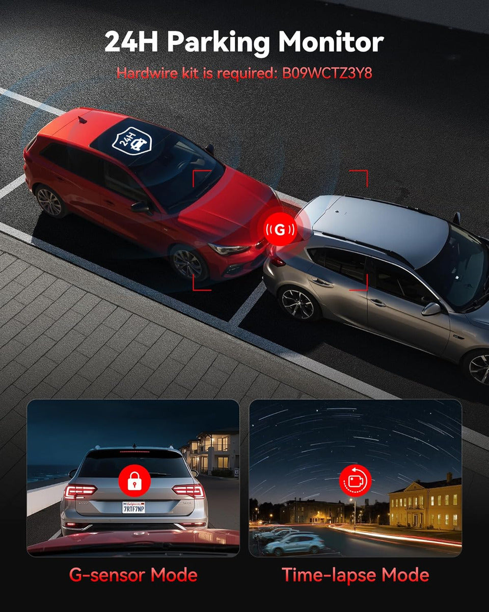 Redtiger Cámara De Tablero 4k Frontal Trasera, Sensor Starvi
