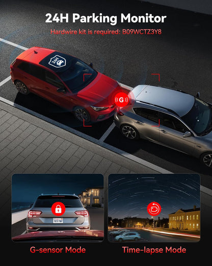Redtiger Cámara De Tablero 4k Frontal Trasera, Sensor Starvi