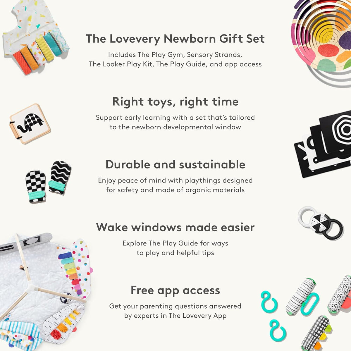 Lovevery, El Juego De Regalo Para Recién Nacido, Gimnasio De