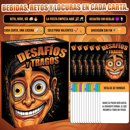 Desafíos Y Tragos  Juego De Cartas Para Adultos | Juegos De