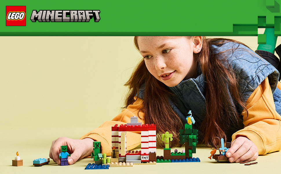 LEGO Minecraft La Casa de la Jungla TNT para Niños - Juguete Coleccionable de Minecraft - Juego de Construcción para Niños y Niñas de 8 años en Adelante - Idea de Regalo para Cumpleaños y Fanáticos de
