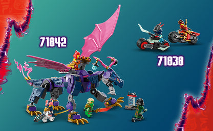 LEGO NINJAGO Arin's Spinjitzu Battle Mech - Juego de construcción Ninja para niños a partir de 7 años - con minifiguras Arin, Baby Ryu y villano - Idea de regalo para niños, niñas y fanáticos del