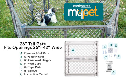 North States - Puerta para mascotas de 5 vías, modelo # 8619
