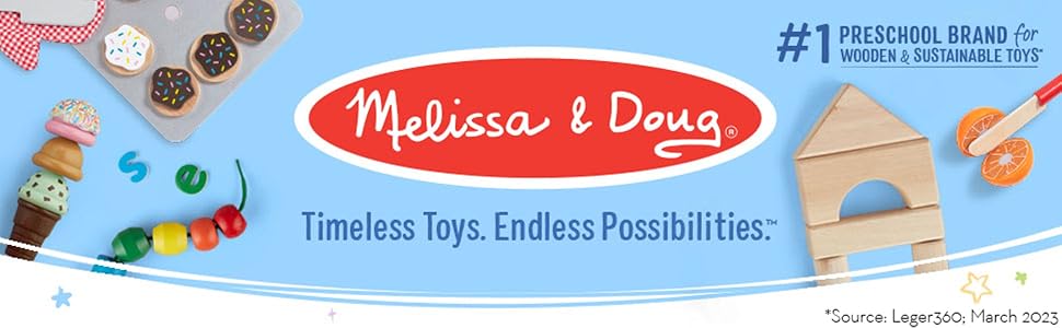 Melissa & Doug Blockables™ Town Snap and Play, mezcla y combina bloques de construcción de madera conectables, juguete para niños y niñas en edad preescolar (73 piezas)