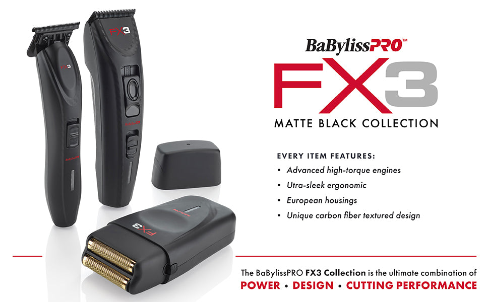 BaBylissPRO Barberology - Afeitadora eléctrica de doble hoja FXX3SB FX3 profesional de alta velocidad