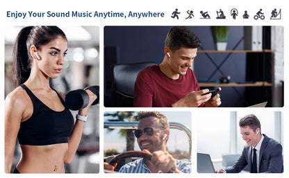 Auriculares inalámbricos A40 Pro, auriculares Bluetooth de 50 horas de reproducción, micrófono integrado con cancelación de ruido con funda de carga, auriculares Bluetooth con sonido estéreo