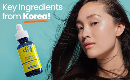SeoulCeuticals K Beauty - Suero coreano al 5 % de niacinamida + mucina de caracol al 97.5 % + ácido hialurónico, cuidado de la piel coreano sin crueldad, suero facial antienvejecimiento natural y