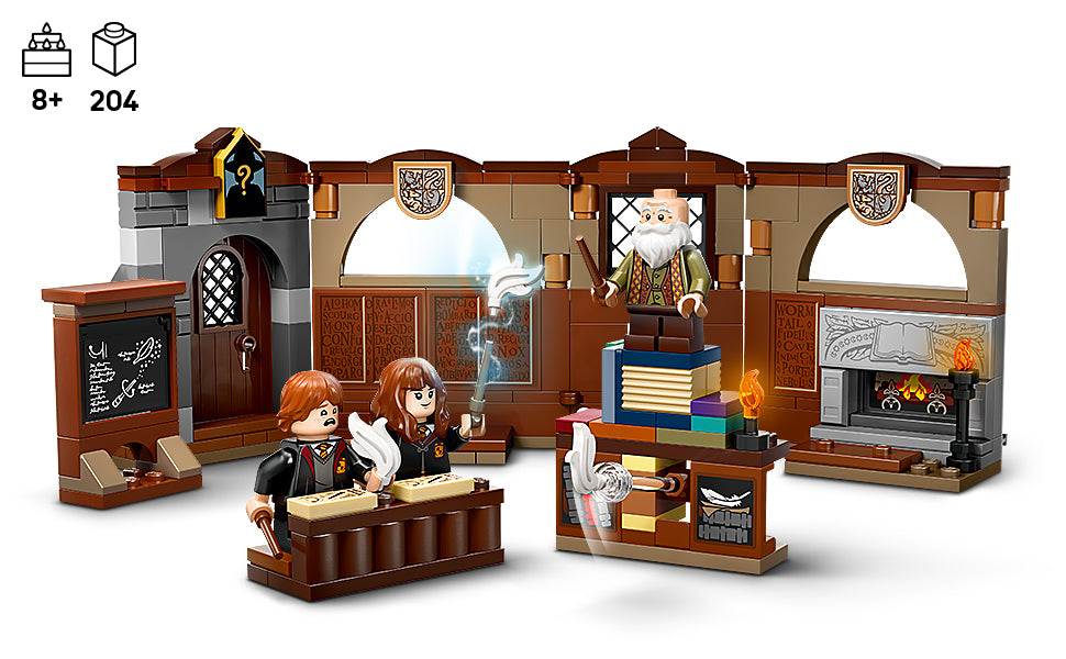 LEGO Harry Potter Hogwarts Castillo: Clase de Encantamientos Juego de Construcción - Juguete de Brujos para Niños, Chicos y Chicas, Fans de Harry Potter, Edades 8+ - Idea de Regalo para Cumpleaños