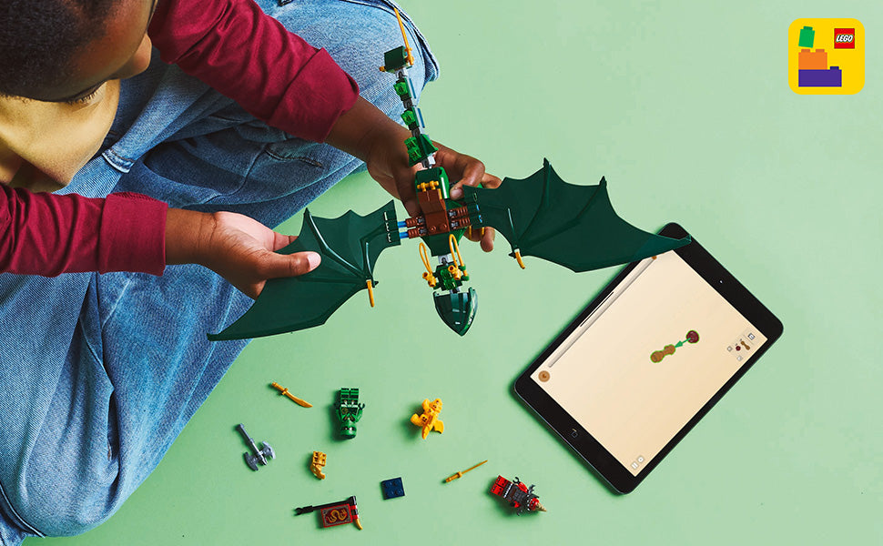 LEGO NINJAGO Juguete de Dragón del Bosque Verde de Lloyd - Juguete de Construcción de Juego Imaginativo para Niños y Niñas, Edades 6+ - Regalo de Cumpleaños para Niños - Figura de Dragón con 2