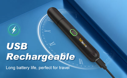 Cortadora de pelo de nariz de precisión: recorte eléctrico seguro y eficiente de 360°, recargable por USB, impermeable, para la nariz, las orejas, las cejas y la barba