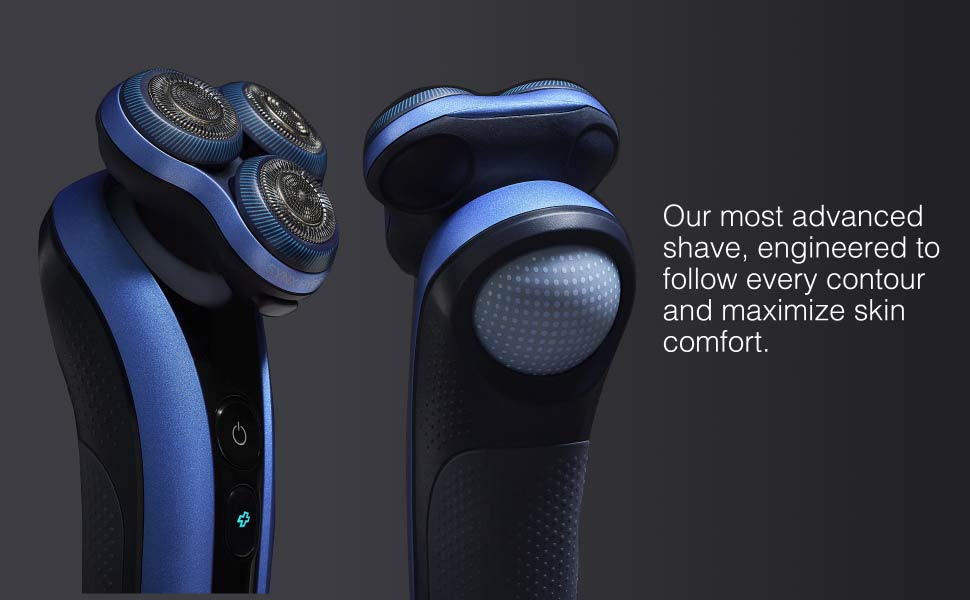Remington Limitless X7 - Afeitadora para hombre, cuchillas de titanio y tecnología Power Sense, afeitadora eléctrica giratoria de rendimiento avanzado con bola pivotante para comodidad de piel sensible, 100% impermeable.