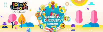 iPlay, iLearn Juego de 10 sonajeros para bebés, juguetes, sonajero fácil de agarrar y sacudir, mordedor sensorial, juguete musical de aprendizaje y desarrollo para bebés, regalo para baby shower y