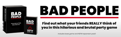 Juego de fiesta BAD PEOPLE + Set After Dark – Divertido juego de cartas para adultos para amigos y noche de juegos | Divertido juego de mesa para conversaciones y rompehielos para fiestas, prejuegos