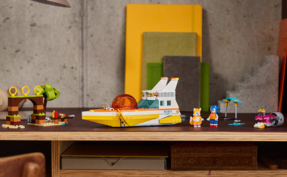LEGO Sonic The Hedgehog: Tails' Adventure Boat Juego de Construcción de Juguete Interactivo, Juguete de Videojuego con Personajes de Sonic y Esquís Acuáticos, Regalo para Jugadores para Niños y Niñas
