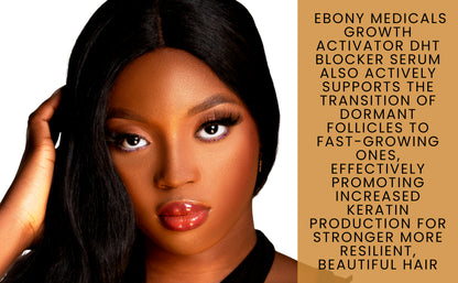 Ebony Medical Hair Support Serum - Fórmula Procapil que bloquea DHT - Fortalece el adelgazamiento del cabello y la salud del cuero cabelludo - Suero liposomal para el cuero cabelludo para un cabello más completo y grueso - 2 onzas líquidas