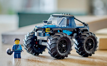 LEGO City Camión Monstruo Azul Fuera de Carretera Juego de Construcción con Minifigura de Conductor, Juguetes Imaginativos para Niños, Regalo Divertido para Niños y Niñas de 5 Años en Adelante, Mini