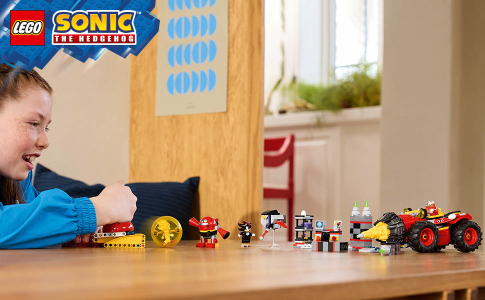 LEGO Sonic The Hedgehog: Super Sonic vs. Egg Drillster - Juguete de Gaming con Shadow y Dr. Eggman, Set de Construcción de Juguetes para Niños y Niñas de 8 Años en Adelante, 76999