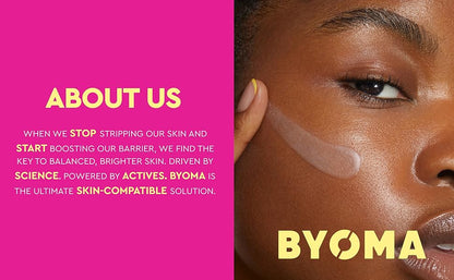 BYOMA Set Tan Hidratante - Set de Reparación de Barrera para el Cuidado de la Piel - Limpiador Cremoso en Gel, Suero Facial Hidratante y Crema Facial de Ceramida para Piel Seca - Antiarrugas, Cuidado